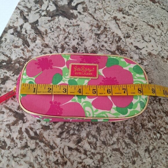 Estee Lauder  Floral Cosmetic Makeup Bag with  Mirror By  Lilly Pulitzer Design - Picture 7 of 8